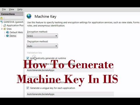 Asp.net 4.5 Machine Key Generator